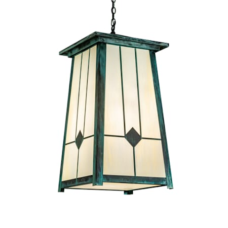 Meyda Tiffany 4 Light 25" Wide Pendant Verdigris