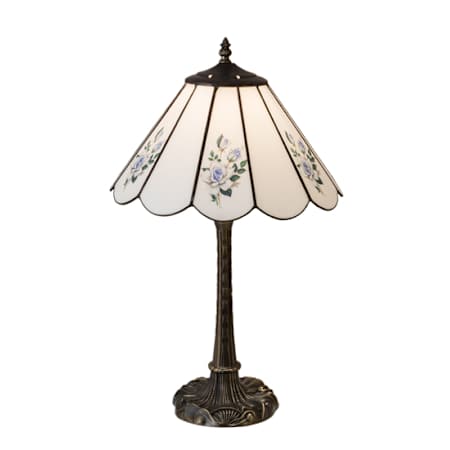 Meyda Tiffany Roses 21" Tall Buffet Table Lamp Rust