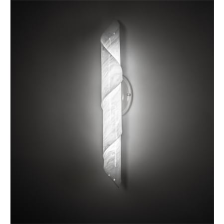 Meyda Tiffany Barquillo 24" Tall LED Wall Sconce Gloss White