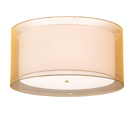 Meyda Tiffany Cilindro 4 Light 26" Wide Semi-Flush Drum Ceiling Fixture - Antique Brass Finish Antique Brass