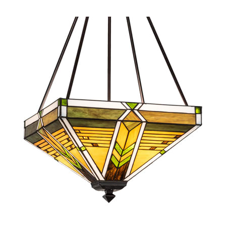 Meyda Tiffany Abilene Mission 4 Light 24" Wide Pendant Mahogany Bronze