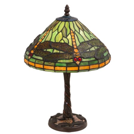 Meyda Tiffany Dragonfly 17" Tall Buffet Table Lamp Mahogany Bronze