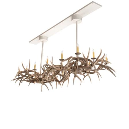 Meyda Tiffany Long Antlers 12 Light 84" Wide Antler Linear Chandelier N/A