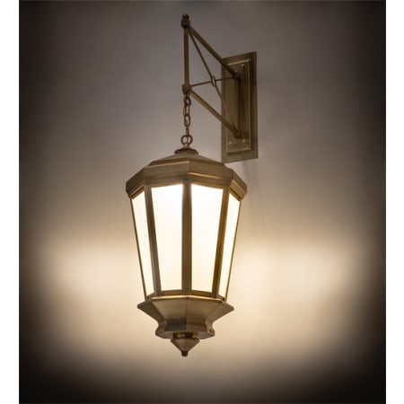 Meyda Tiffany Wesleyan 50" Tall Wall Sconce Natural Brass