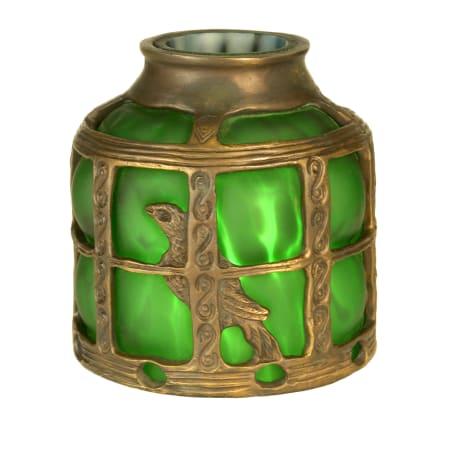 Meyda Tiffany Victorian Art Glass Gothic Bird Cage Shade Green