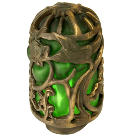 Meyda Tiffany Floral 5" Tall Lamp Shade Antique Copper