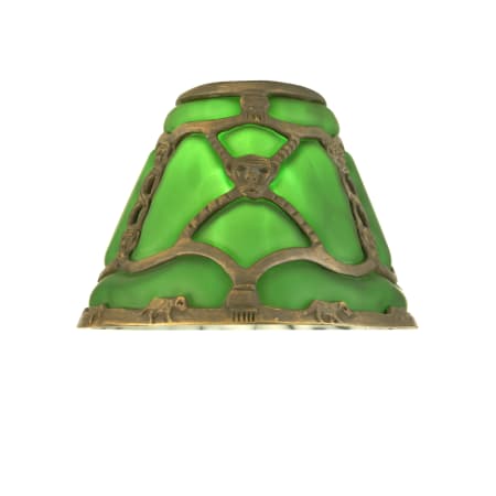 Meyda Tiffany 7" Victorian Art Glass Gothic Bantam Shade Green