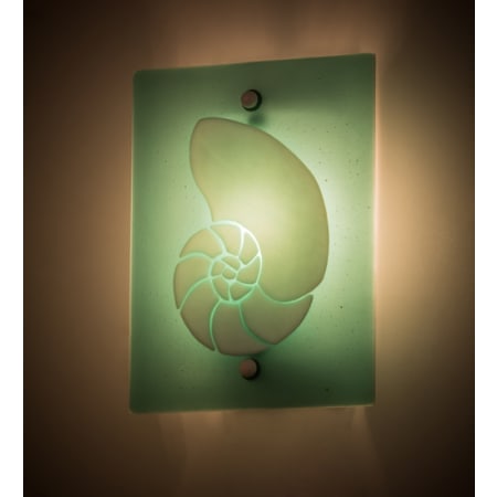 Meyda Tiffany Metro Fusion Nautilus 12" Tall Wall Sconce Grey