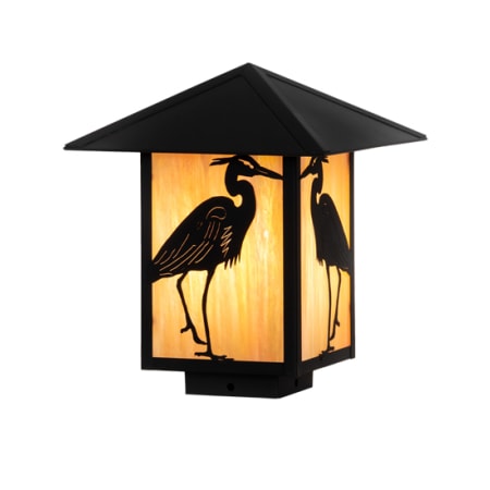 Meyda Tiffany Seneca 12" Tall Post Light Craftsman Brown