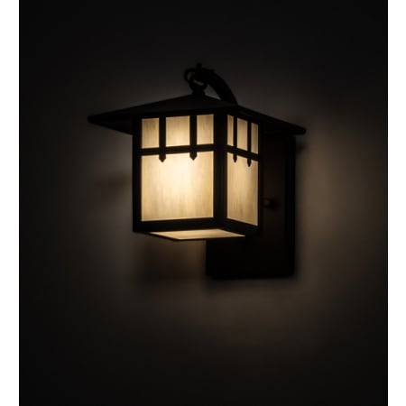 Meyda Tiffany Seneca Double Cross Mission 10" Tall Wall Sconce Oil Rubbed Bronze