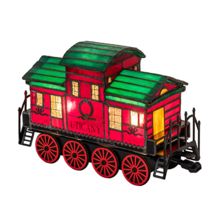 Meyda Tiffany Train Caboose 2 Light 9" Tall Novelty Specialty Lamp Black