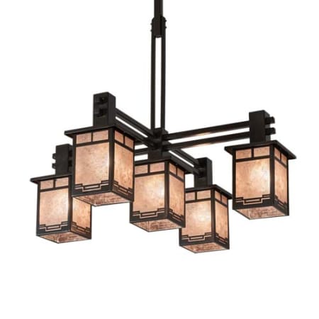 Meyda Tiffany Roylance 5 Light 51" Wide Chandelier Antique Copper / Timeless Bronze
