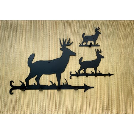 Meyda Tiffany 12" W Lone Deer Key Holder Black