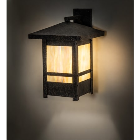 Meyda Tiffany Irwindale 24" Tall Wall Sconce Coffee Bean
