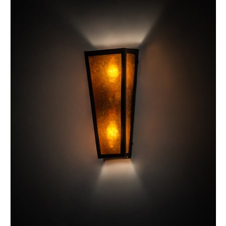 Meyda Tiffany Craftsman 2 Light 13" Tall Wall Sconce Timeless Bronze