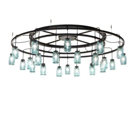 Meyda Tiffany Mason Jar 24 Light 75" Wide Ring Chandelier N/A