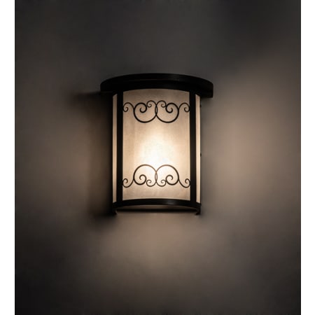 Meyda Tiffany Putrelo 10" Tall Wall Sconce Craftsman Brown