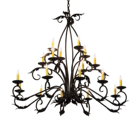Meyda Tiffany Long Windsor 18 Light 40" Wide Taper Candle Style Chandelier Antique