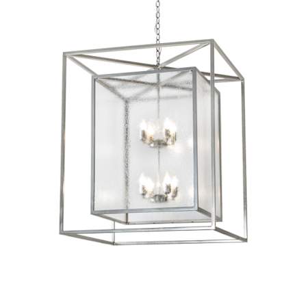 Meyda Tiffany 8 Light 48" Wide Taper Candle Pendant Nickel