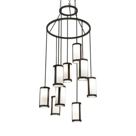 Meyda Tiffany Cartier 9 Light 35" Wide Ring Chandelier Wrought Iron