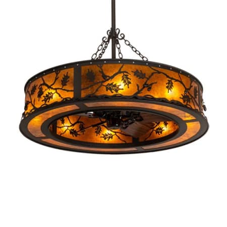 Meyda Tiffany Oak Leaf and Acorn 30" 5 Blade Indoor Ceiling Fan Oil Rubbed Bronze