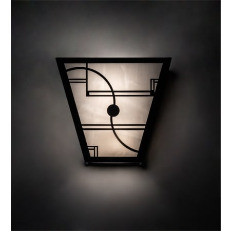 Meyda Tiffany Revival 2 Light 12" Tall Wall Sconce with Shade Textured Black