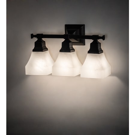 Meyda Tiffany Bungalow 3 Light 10" Tall Wall Sconce Craftsman Brown