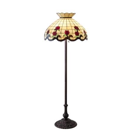 Meyda Tiffany Roseborder 3 Light 62" Tall Buffet Floor Lamp N/A