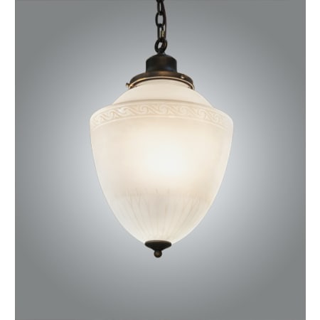 Meyda Tiffany 14" Wide Pendant Antique Brass
