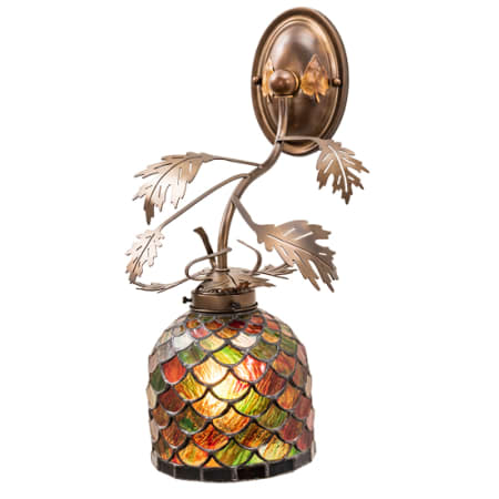 Meyda Tiffany 18" Tall Wall Sconce Antique Copper