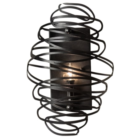 Meyda Tiffany Cyclone 15" Tall Wall Sconce with Shade Textured Black