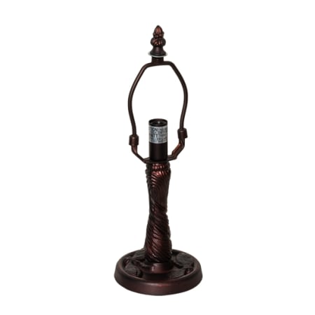 Meyda Tiffany Twisted Fly 13" Tall Lamp Base Mahogany Bronze