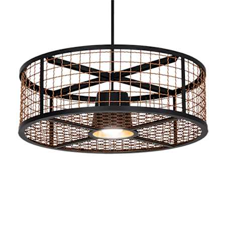 Meyda Tiffany 30" Wide Cage Pendant Bronze