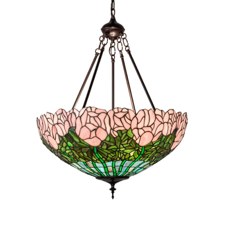 Meyda Tiffany 3 Light 22" Wide Pendant Mahogany Bronze