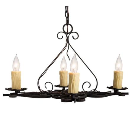 Meyda Tiffany Elianna 4 Light 22" Wide Taper Candle Style Chandelier N/A