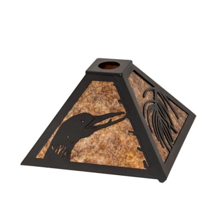 Meyda Tiffany Lone Pine 6.625" Tall Lamp Shade Wrought Iron