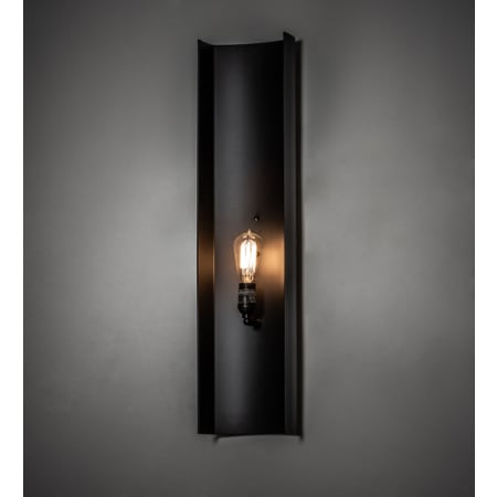 Meyda Tiffany Alva 30" Tall Wall Sconce Solar Black