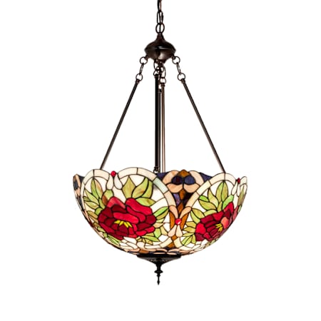 Meyda Tiffany 3 Light 20" Wide Pendant Mahogany Bronze
