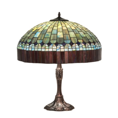 Meyda Tiffany Tiffany Candice 3 Light 26" Tall Buffet Table Lamp Mahogany Bronze