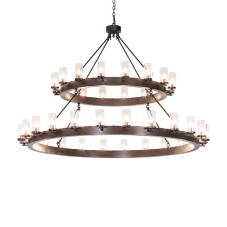 Meyda Tiffany Noziroh Ring 40 Light 72" Wide Ring Chandelier Bronze