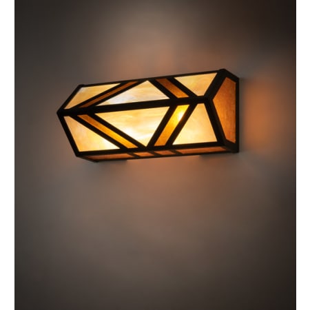 Meyda Tiffany Santa Fe 14" Wide Bath Bar Flat Black