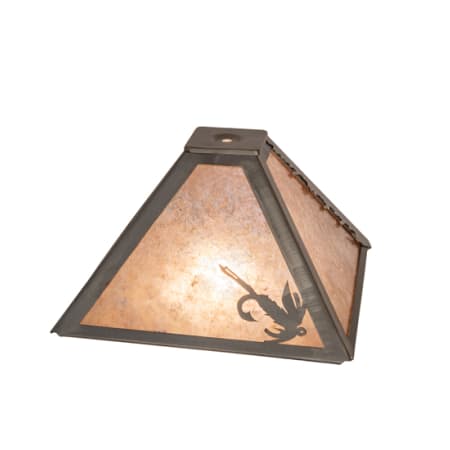 Meyda Tiffany Fly Fishing 6.5" Tall Lamp Shade Steel
