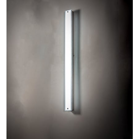 Meyda Tiffany Morada 48" Tall LED Wall Sconce Satin Nickel Powder Coat
