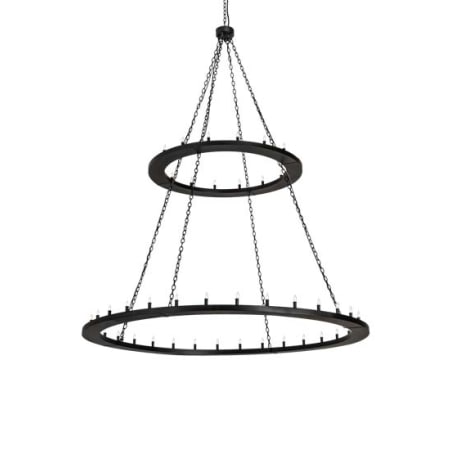 Meyda Tiffany Loxley 48 Light 84" Wide Taper Candle Ring Chandelier N/A