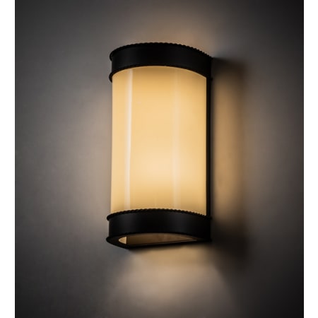 Meyda Tiffany Wyant 2 Light 16" Tall Hand Crafted Wall Sconce Oil Rubbed Bronze