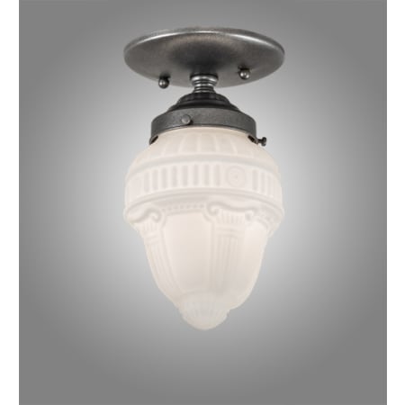 Meyda Tiffany Colonnade 5" Wide Semi-Flush Ceiling Fixture - Pewter Finish Pewter