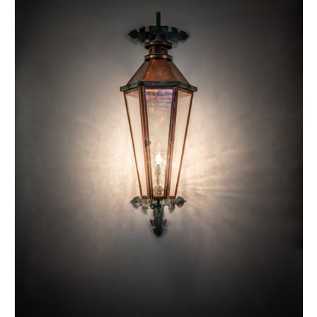 Meyda Tiffany Millesime 3 Light 42" Tall Wall Sconce Verde / Vintage Copper