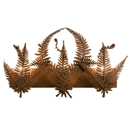 Meyda Tiffany Fern 3 Light 27-1/2" Wide Bathroom Vanity Light Rust