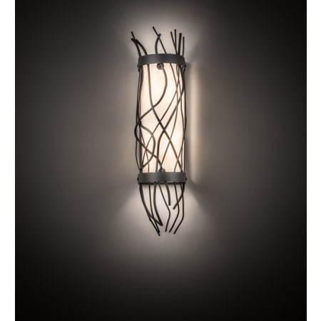 Meyda Tiffany Rama 2 Light 22" Tall Wall Sconce White