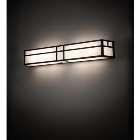 Meyda Tiffany Hyde Park 38" Wide Bath Bar Craftsman Brown